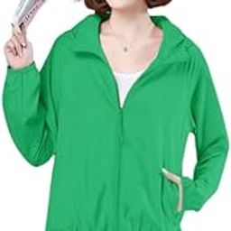 Women’s Summer Sun Protection Jacket Loose Fit Breathable Short UV Shield Coat-image-19