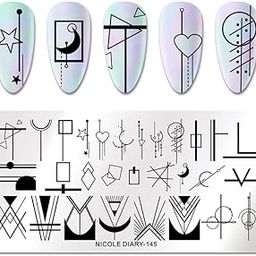 Nicole Diary Stainless Steel Nail Stamping Image Plate Design 145-image-91
