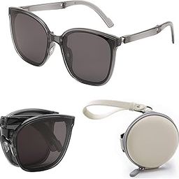 karsaer Folding Sunglasses for Men Stylish Women Foldable Polarized Sun Glasses UV400 Protection E1364-picture-19