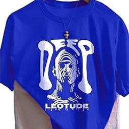 leotude Oversized Half Sleeve Cottonblend Tshirt for Women, Round Neck Longline Printed Drop Shoulder Baggie Tops for Woman-picture-20