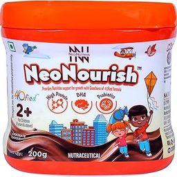 NeoNourish Chocolate Flavoured Nutritional Supplement for Children 2+ Years, with DHA & Probiotics, High Protein Formula, 200g-13