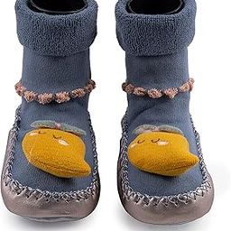 Kids Anti-Skid Breathable Socks Shoes for Baby Boys Girls Non Slip Soft Cotton Sole Booties for Toddler | 3 Month To 2 Years-image-13