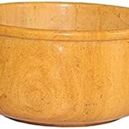 Maharaj Creation Jaisalmer Stone Round Shape Geometric Serving Bowl (5 Inch, Golden)-image-6