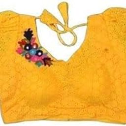 Hakoba Embroidery Trending Stylish Crop Top Blouse|Style - 288 Women's Blouses & Shirts for The Size of - 32-image-53