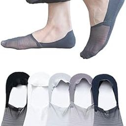Non-Slip No Show Anti-Skid Men Loafer Socks for Men – Pack of 3 Super Grip Anti-Bacterial Sweat Proof Odorless Premium Invisible Low-Cut Socks Multicolour Pack of 3-image-33