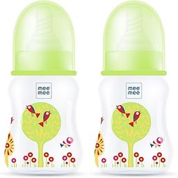 Mee Mee Baby Feeding Bottle 125ml |BPA-Free Baby Milk Bottle with Eazy Flo Technology, Anti-Colic Valve, Non Toxic and Ergonomic Design for New Born/Infants/Toddler Upto 3 Years (Green,Pack of 2)-image-9