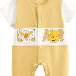 Newborn to Toddler Baby Boy Cotton Tiger Cartoon Mustache Print Party Romper with Bowtie Little Gentleman Dress for Babies-image-26