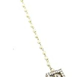 Radhesh Creation Jewellery Gold Plated Maang Tikka for Women and Girls-image-64
