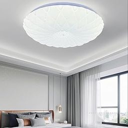 Ubervia 3-Color Flower Shape Modern LED Ceiling Light for Bedroom Living Room Dining Room (Blooming Flower, 40cm)-image-52