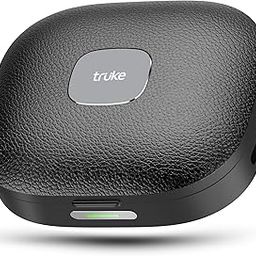 truke Mega 9 New Launch True Wireless in Ear Earbuds W/ 24-Bit Lossless Spatial Audio, 70H Battery Fast Charge Ear Buds, Leather Finish, 13mm Speakers TWS, 40ms Ultra Low Latency, 4Mics ENC-13