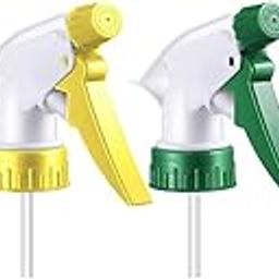 Imaashi - Glucklich Plastic Trigger Spray | Spray Gun | Sprayer | Bottle Nozzle Head For Home, Salon & Office Purpose | Fits on Every Bottle- Random Colour Bottles Not Included (Pack of 4)-image-0