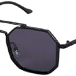 Hexagon Non Polarized Sunglasses for Women & Men Trendy Square Sun Glasses UV Protection-image-55