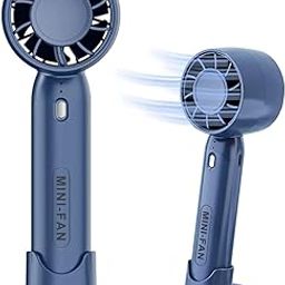 STARQ Mini Handheld Fan, Cell Phone Holder Design Table Fan, 2000mAh Battery, Rechargeable Fan, Handheld Cooling Fan, 3 Speed Desk Fan for Dorm Bedroom (Blue)-15