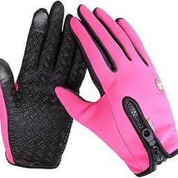bnf Thermal Windproof Waterproof Winter Gloves Touch Screen Mittens Pink M | Sporting Goods | Cycling | Cycling Clothing | Gloves-image-38