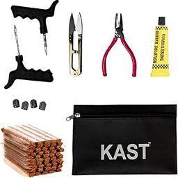 7 in 1 Portable Tubeless Tyre Puncture Repair Kit for Cars, Bikes, SUVs, Motorcycles & Scooters - Includes Tools, Rubber Glue, Strips & Valve Caps.-picture-29
