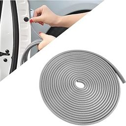 AutoBizarre Grey Anti-Scratch Anti-Collision Heavy Duty Edge Guard Door Protection U Shape Edge Trim Rubber Seal Protector Rubber Clips Fit for All Cars - 5 Meters-image-94
