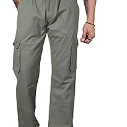 Men's Relaxed Fit Cargos by Just Black-image-32