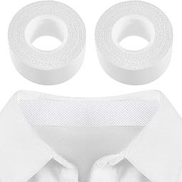 BELLOX 2 Roll Collar Protector Neck Sweat Pad Antiperspirant Sticker Absorbing Sweat Pads non-woven fabric Disposable Self-Adhesive Invisible Protection Hats Liner Caps Against Collar Sweat & Stains-15