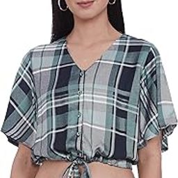 Women's Checkered Regular Fit Blouse-picture-5