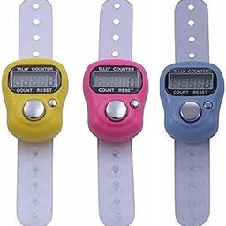 Digital Hand Finger Tally Counter Finger Ring Tasbih Jaap Maala Digital Tally Counter (Pack of 3, Multicolor)-2