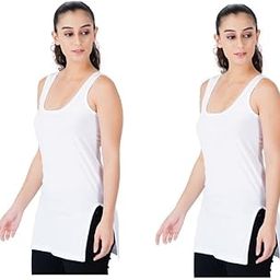 Women's Premium Cotton Suit Slip/Long Camisole Combo Pack of 2-image-47