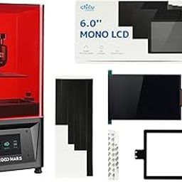 6.08 Inch Mono LCD Upgrade Kit for ELEGOO Mars, 2K 1620x2560 Resolution 2s Exposure Time per Layer 5X Faster Than Original Screen (Screen kit for Mars)-image-5