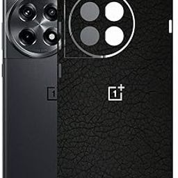 AtOdds - Compatible for ONEPLUS 12R (5G) - Mobile Back Skin Sticker Wrap - Lamination - Back Screen Guard Protector (Coverage - Back+Camera+Sides) (Design - Black Leather)-image-76