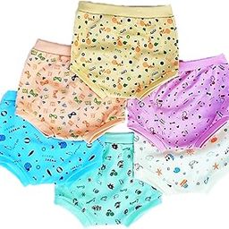 Baby Boys and Baby Girls 100% Organic Cotton Underwear Rompers Briefs Panty-Multicolor-image-11