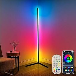 Corner Floor Lamp,65” Color Changing LED Floor Lamp with Music App Control, Creative DIY Mode & Timing,RGB Floor Lamp for Living Room Gaming Room-27