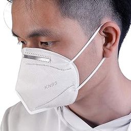 Face Mask KN95 (Pack of 10) with Nose Clip for Men, Women, Adults. 5 Layer Filter Protection for Nose, Mouth-93