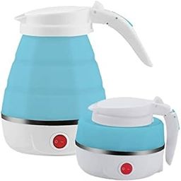 Travel Folding Electric Kettle, Fast Boiling, Beautiful Design Collapsible, Portable Electric Kettle, 600ml Boil Dry Protection, 100-240V Food Grade Silicone Foldable Kettle-image-75