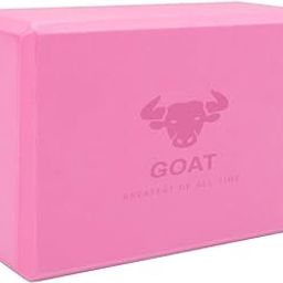 GOAT Basic Foam Yoga Blocks Set of 2 | High Density Foam Yoga Bricks for Stretching, Balancing Yoga Bricks, Yoga Block Premium Yoga Accessories for Women & Men Yoga Equipment (Pink Set of 2)-image-89