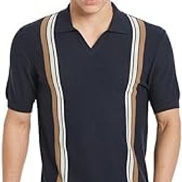 Men Striped Polo Collar Cotton T-Shirt-picture-32