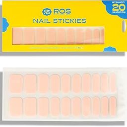 ROS Beauty Nail Stickies | 20 Count | Easy-to-Apply Vibrant Nail Art Stickers | Long-Lasting, Lightweight, & Mess-Free | Unique Designs for Effortless DIY Manicure | Au Natural-image-75