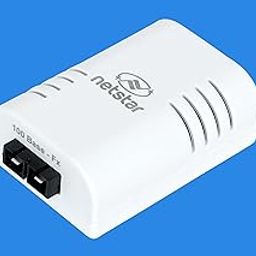 Passive PoE Out Fiber Media Converter | Works with CCTV IP Camera, Wireless AP, VoIP Phone, etc. | Single Mode Dual Fiber 20Km SC Type 10/100Mbps | with External Adaptor 48VDC @ 0.5Amp-0