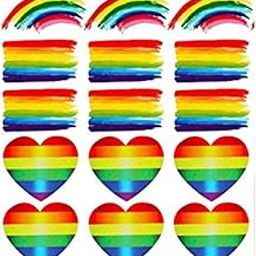 ORDERSHOCK Rainbow Design Temporary Tattoo Stickers For Male And Female Fake Tattoo Waterproof body Art-image-73