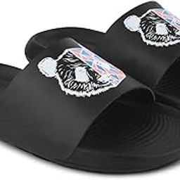 Sliders Mens White, Black, Grey, Sky blue Design Toxic, Spider, Dope, Panda Printed Flip Flop & Slippers-picture-17