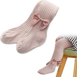 Baby Socks Soft Cotton Leggings for Baby Girls 12-24 Month Stockings for Girls Winter with Cute Bow Tights for Girls Elastic Waist Leggings for Girls Baby Shower Gifts-34