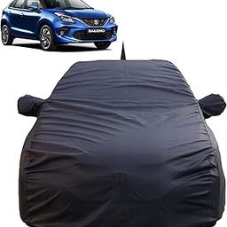 Baleno Waterproof Car Cover with Mirror & Antenna Pockets, Grey Color, 4x4 American Matty,Triple Stitched, Compatible with Maruti Baleno Car Cover (2015 to 2024), Baleno Car Accessories-image-41