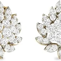 Aucent by PC Jeweller The Oberon 18KT Yellow Gold and Diamond Earrings-picture-9