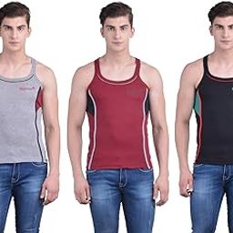 Men's Assorted Pack of 3 BB11 Gym Vest (Color & Prints May Vary)-image-24