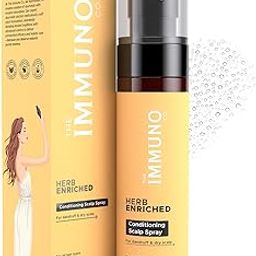The IMMUNO Co. Herb-Enriched Conditioning Scalp Mist for Dandruff & Dry Scalp | PH Balancing & No-Rinse Formula | Soothes Scalp Irritation | For Men & Women | 100 ml-26