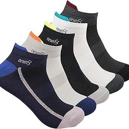 by Virat Kohli MOISTURE MANAGEMENT Low Cut Ankle Socks for Men | Gym, Running, Workout, Fitness | Polyester & Nylon | Pack of 5-image-86