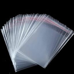 SG Clear Transparent Self Adhesive Re-sealable Plastic Pouch Bag – 6 x 7 inch with 1 inches closing gap (Pack of (250)-0