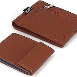 zoro men's wallet, simple purse, gents wallet, gents purse for men tan colour, with an album and external zipper coin pocket 109T-picture-45