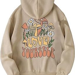 SXV ' Love Yourself Sun’ Printed Cool Aesthetic Sweatshirt Hoodie-image-13