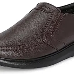 centrino Men's Formal Shoes | Elegant Slip-On Derby for Business & Casual Wear | Premium Craftsmanship for a Stylish & Sophisticated Look | Cushioned Insole for All-Day Comfort & Support-picture-49
