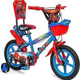 Kraasa Spider 14T Kids Rigid Suspension Cycle with ?Training Wheel for Boys and Girls 95% Assembled, Frame Size: 12 Inch | Ideal Height : 3 Ft + Ideal for 2 to 5 Years, Blue-39