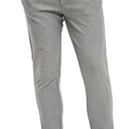 Men's Solid 4-Way Stretch Slim Fit Formal Trousers-picture-44