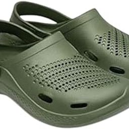 Men's Rubber Slingback Clogs | Lightweight EVA Sole | Stylish Adustable Back Strap | Clog Sandals for House, Bathroom, Beach, Outdoor & Casual-image-1